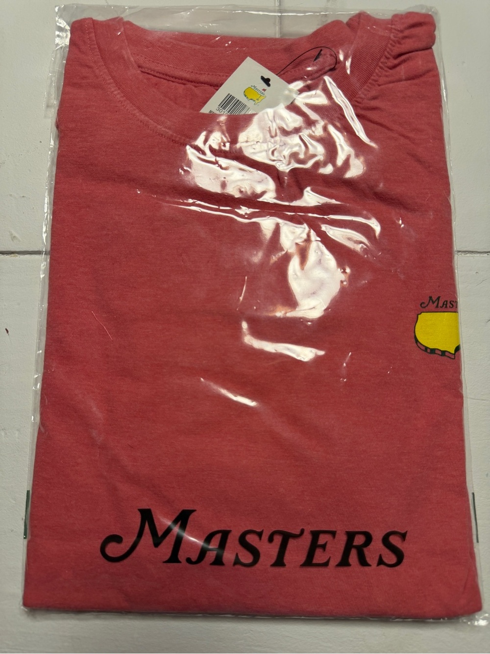 Masters Coral Short-Sleeve Varsity Logo Tee